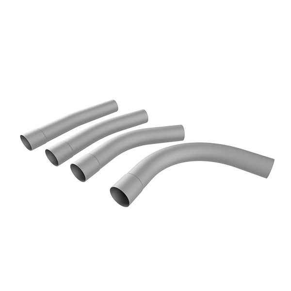 PVC Bends Short Grey